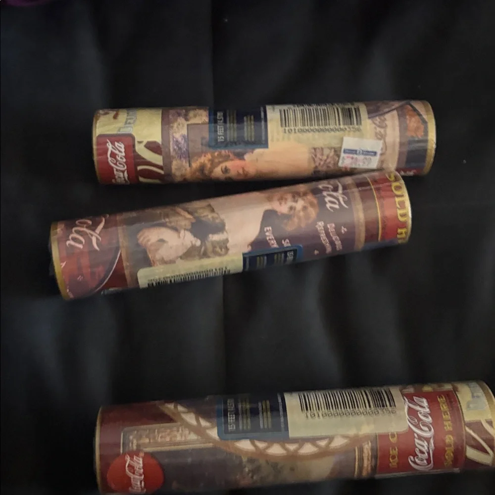 Coca-Cola 15 feet Prepasted, Scrubbable, Peelable Border Wallpaper x3